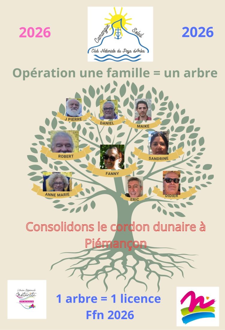 OPERATION UNE FAMILLE = UN ARBRE 2026
